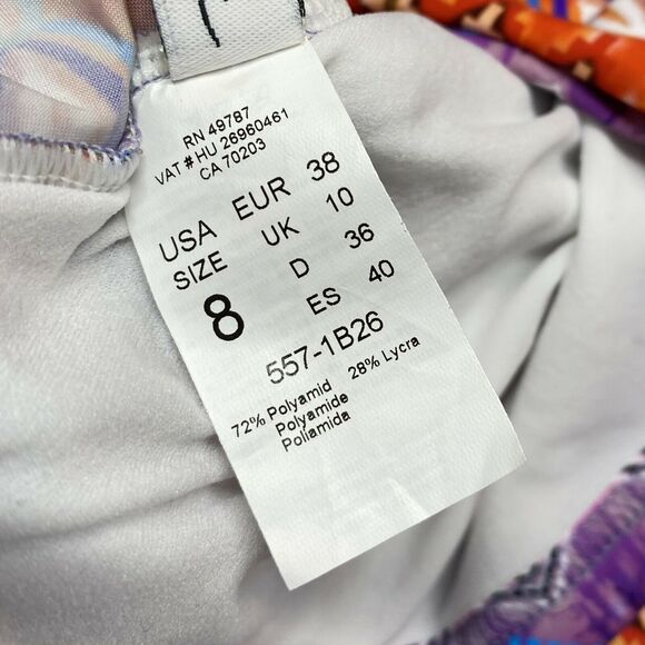 New Profile by Gottex Santa Fe Underwire Halter Tankini Swim Top Womens‎ Size 8 - Picture 7 of 8